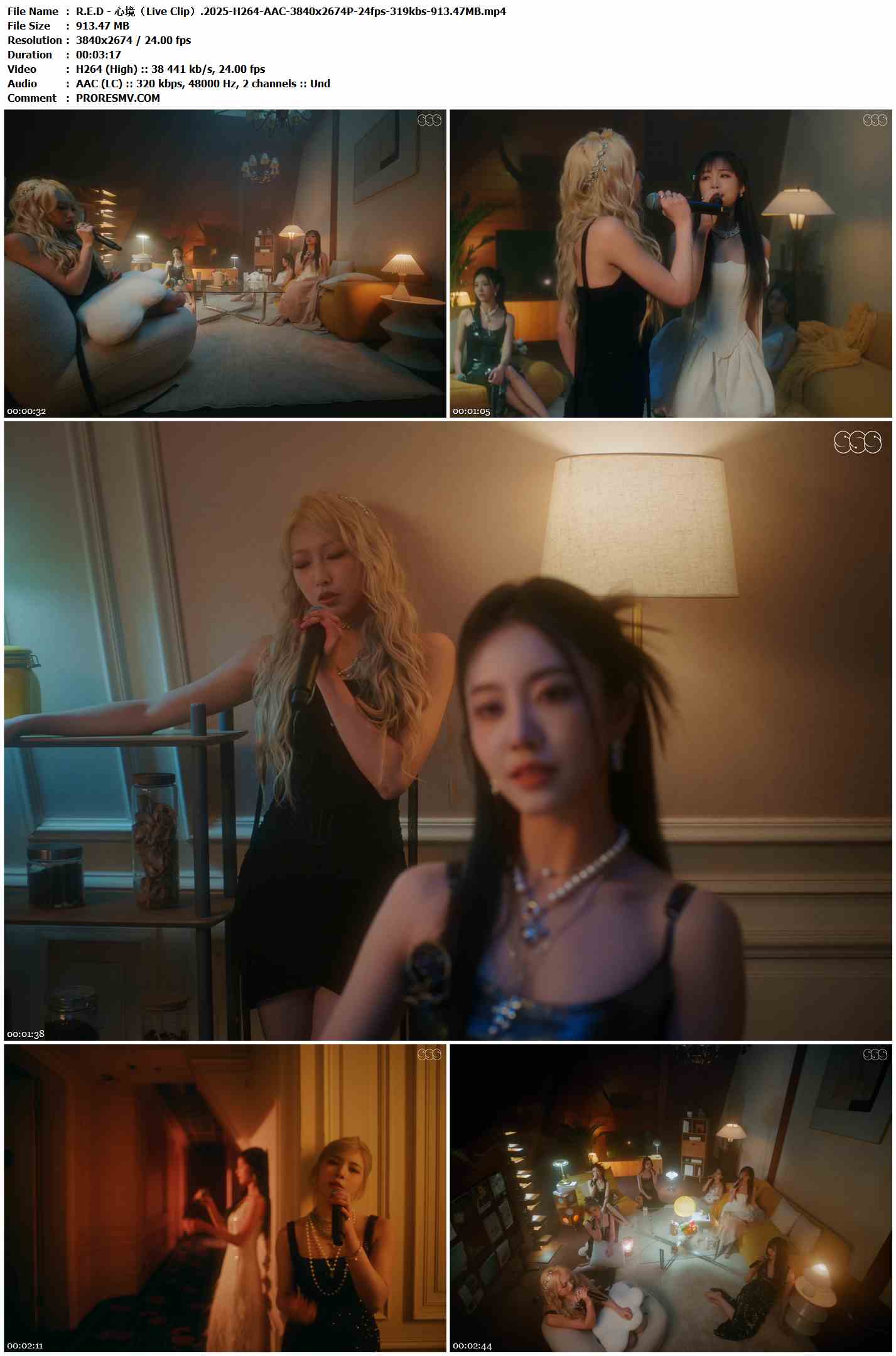 R.E.D - 心境（Live Clip）.2025-H264-AAC-3840x2674P-24fps-319kbs-913.47MB官方MV_高清MV
